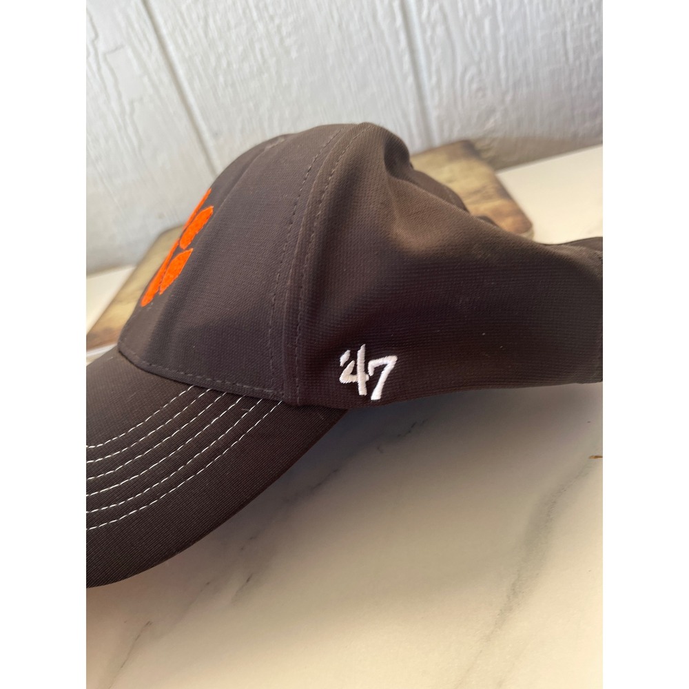 Clemson Tigers 2016 National Championship Baseball Cap Orange Paw Logo 47 Brand - Picture 2 of 4
